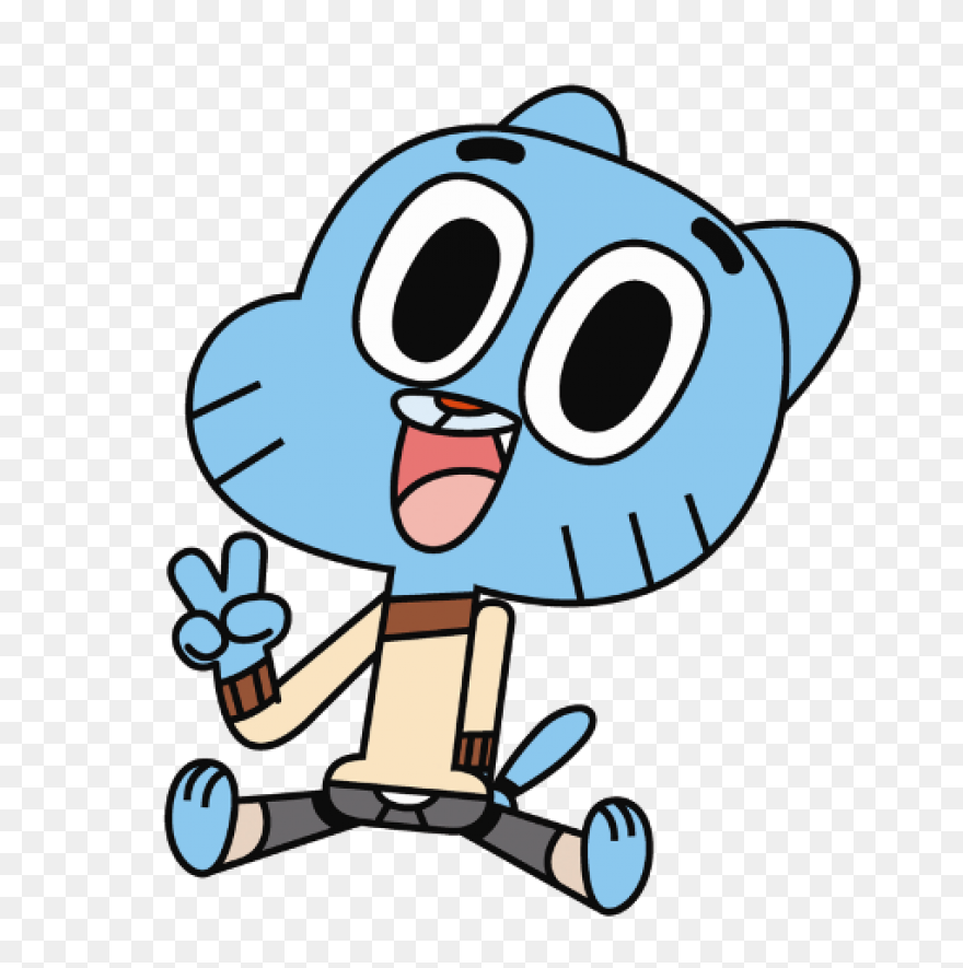 Gumball And Darwin Shocked (Vector)