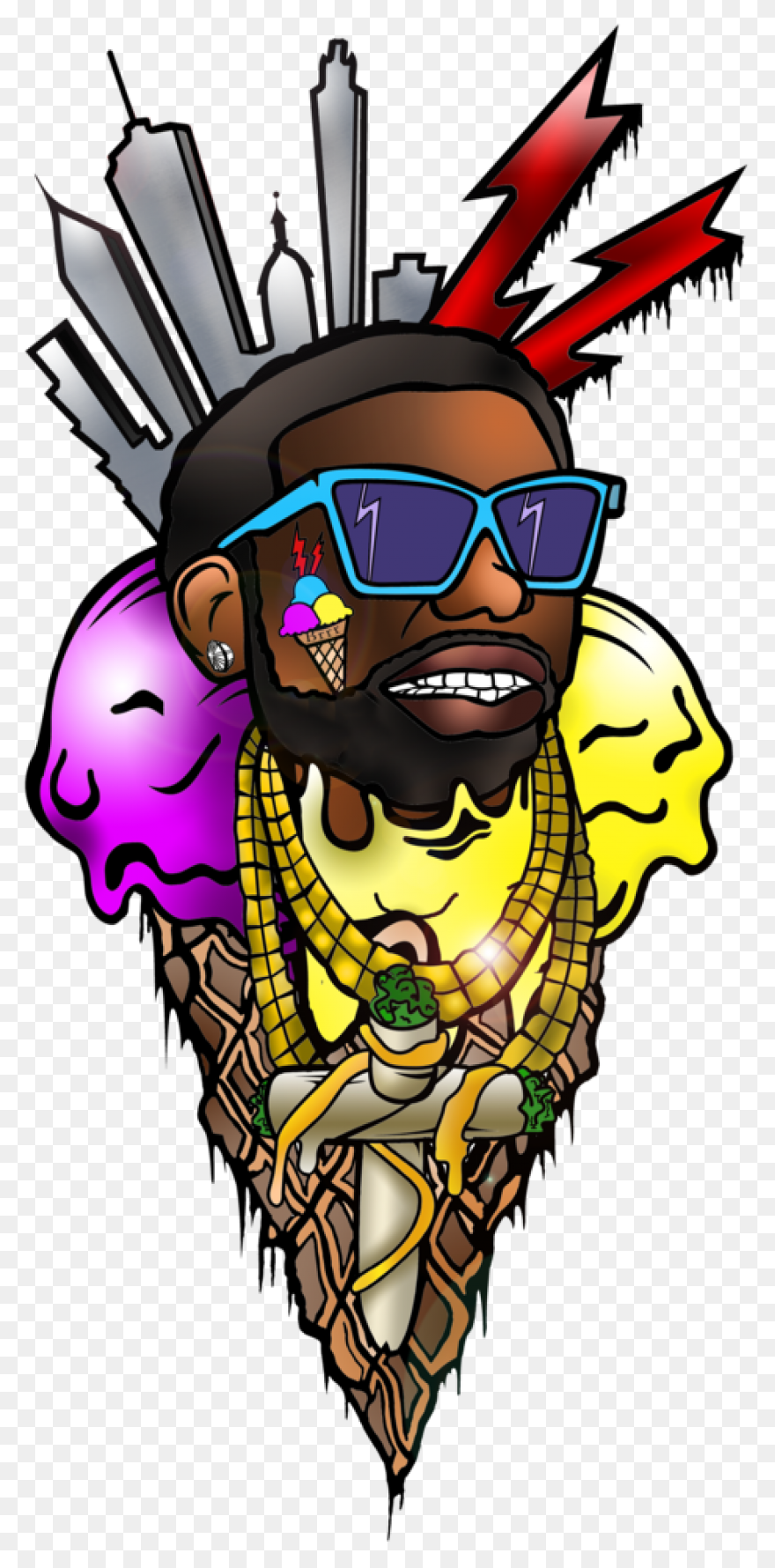 Gucci Mane Clipart Full Size - Gucci Mane