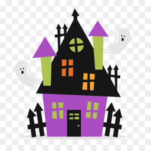 Haunted House Cartoon Clipart House - Haunted House