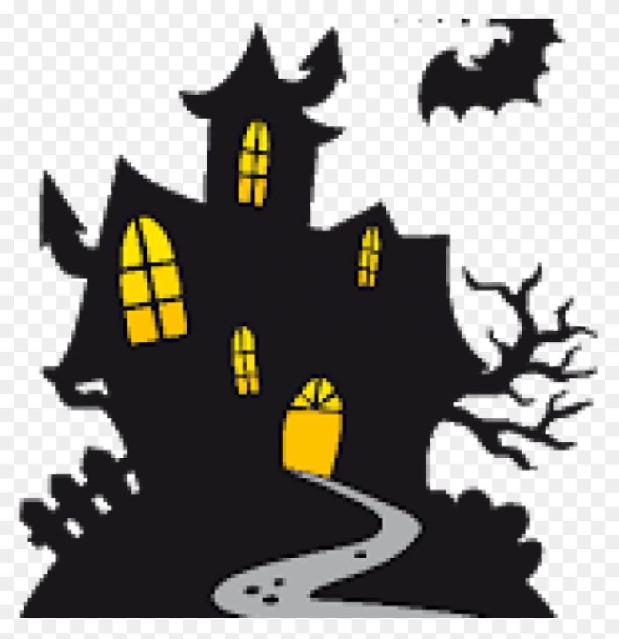 Haunted House Cartoon Clipart - Hou