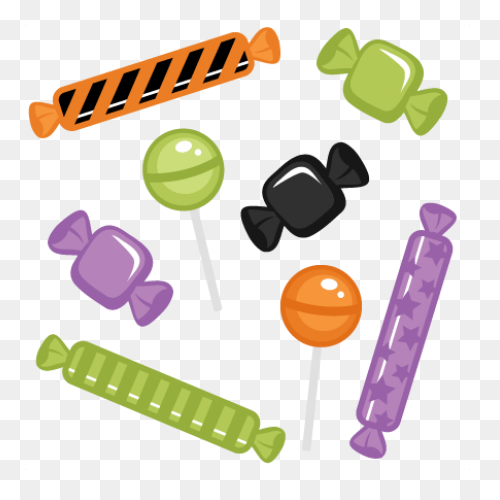 Purple Halloween Candy Clip Art - P