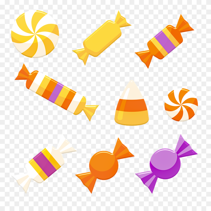 Purple Halloween Candy Clip Art - P