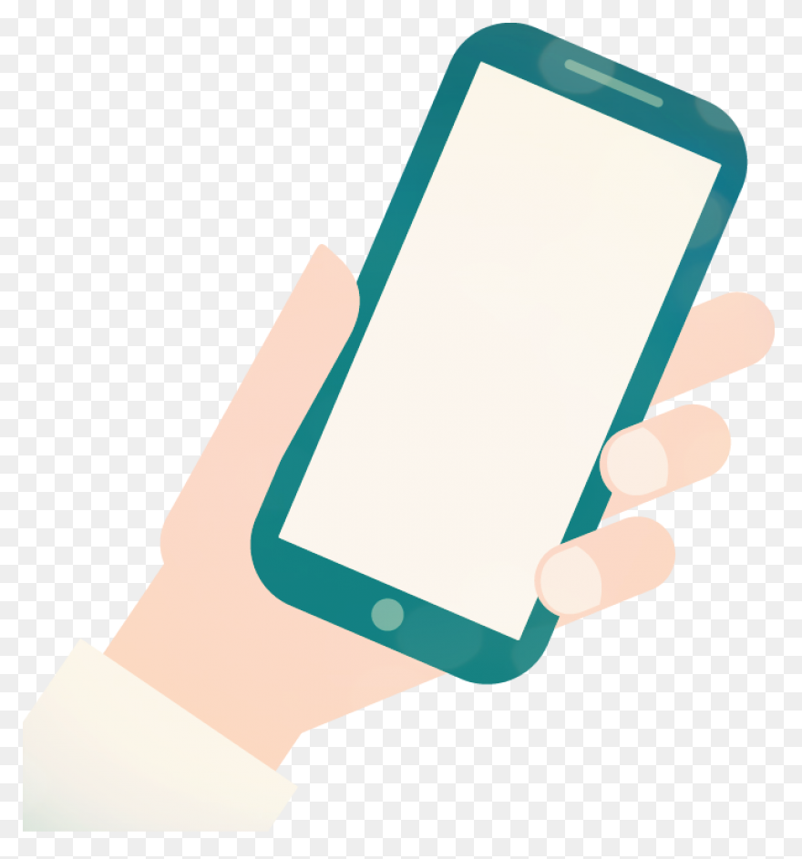 Cell Phone Icon Png Person - Hand Holding Phone