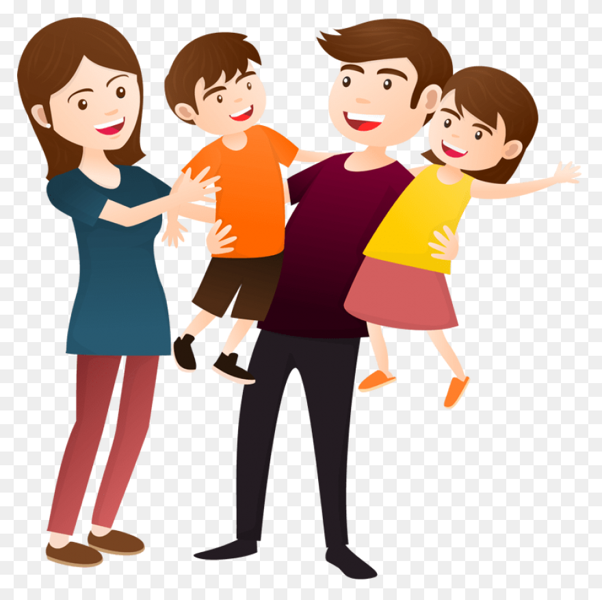 Children, Family, Happy Family, Par