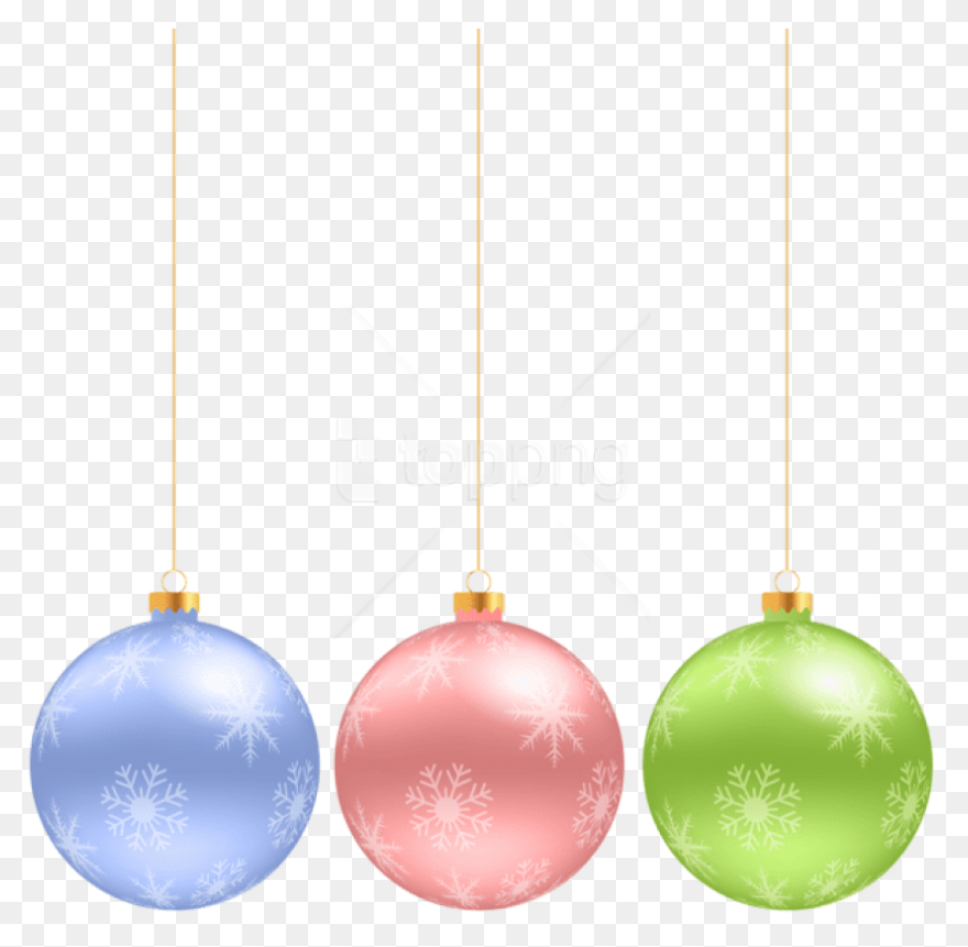 Blue Sriped Christmas Hanging Ball 