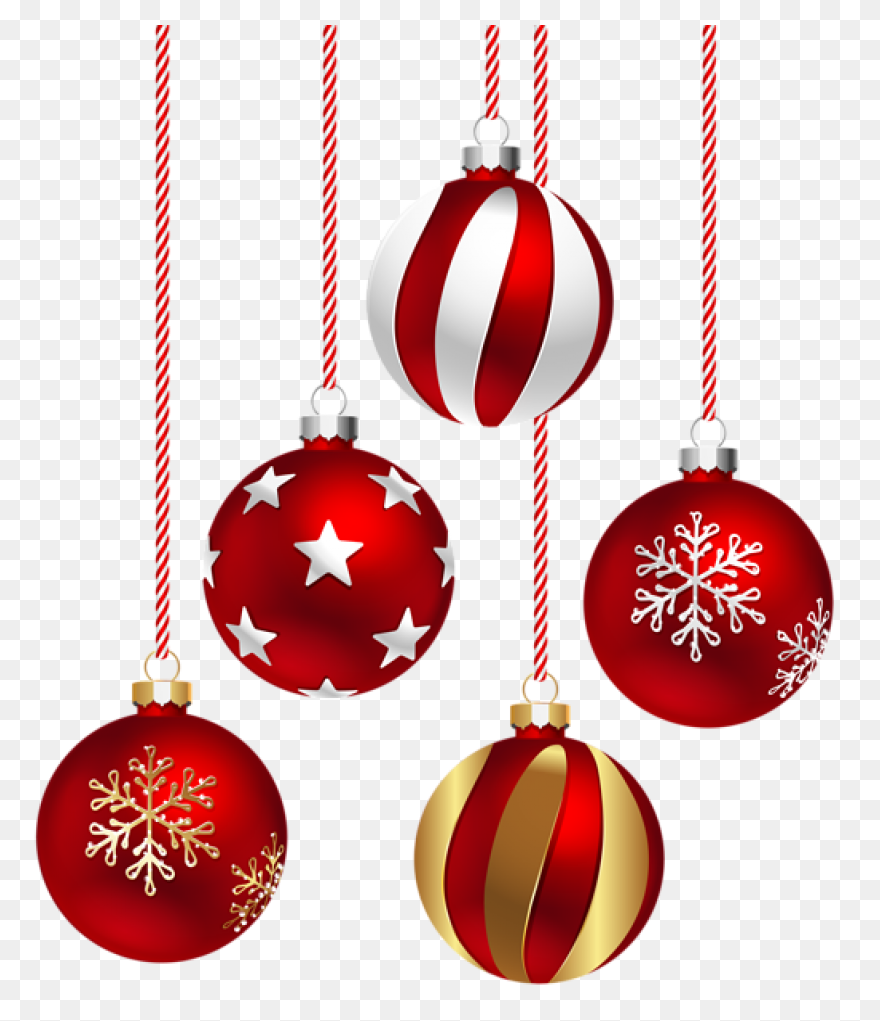 Blue Sriped Christmas Hanging Ball 
