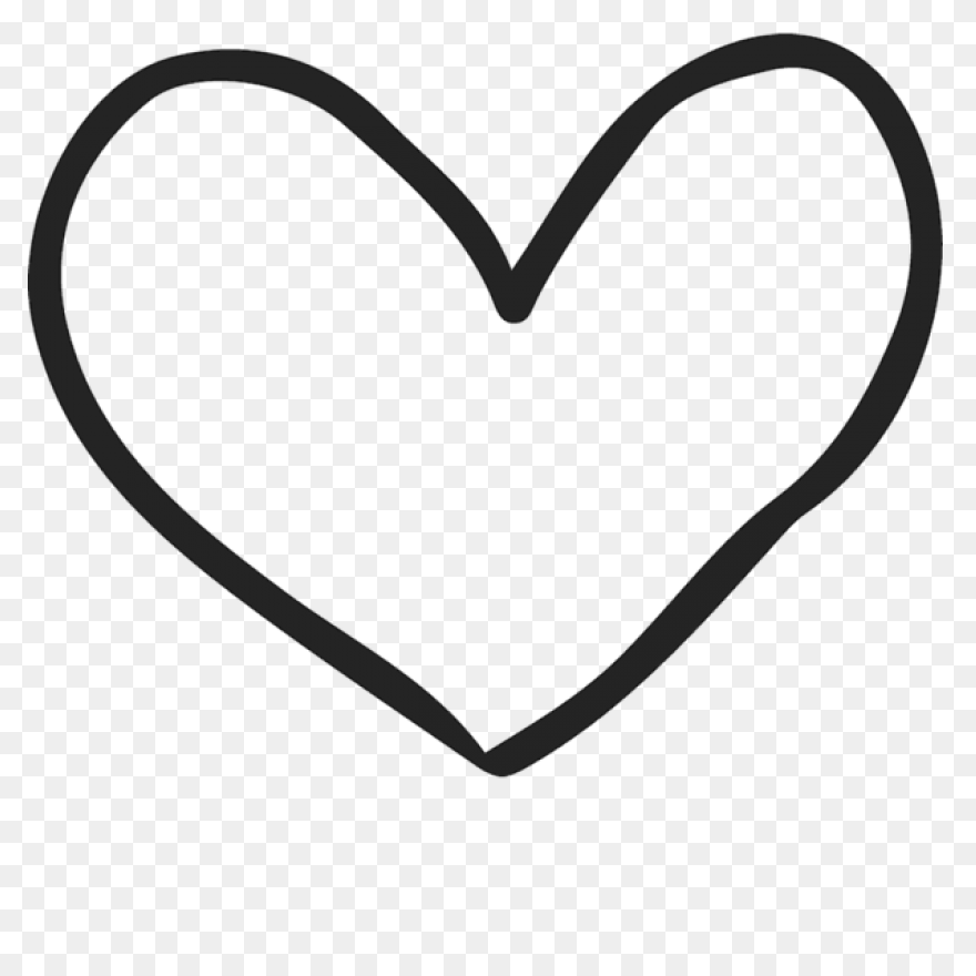 Hand Drawn Heart Rubber Stamp Clipa