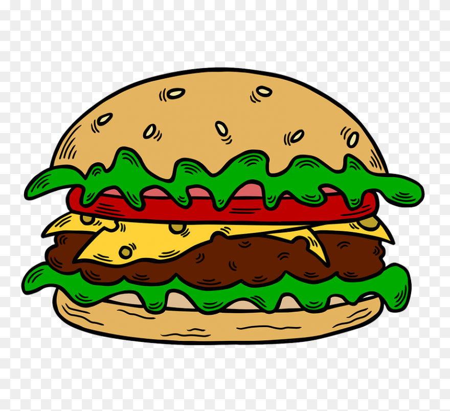 Burger Meal Vector Image Illustrati