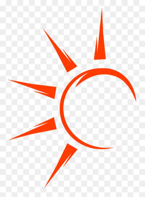 Download Transparent Sun Half - Hal