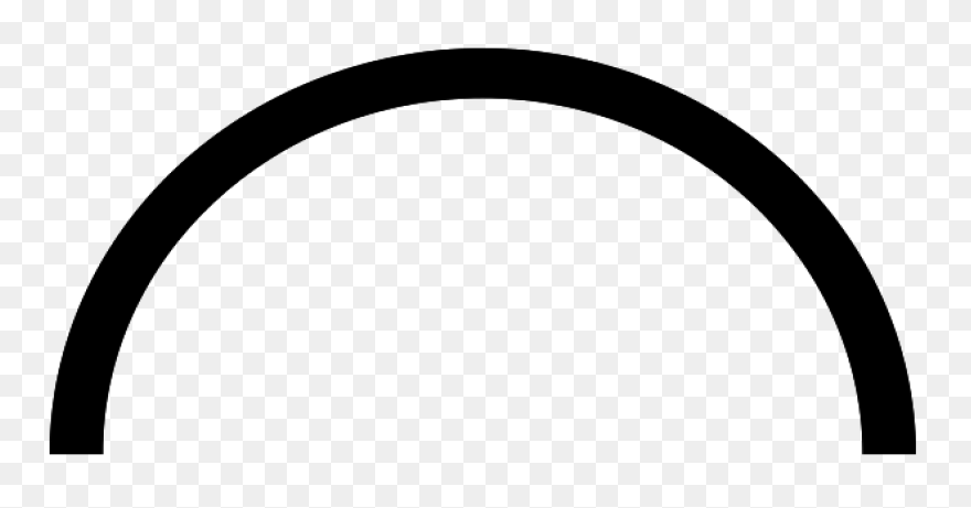 Circle - Half - 2D Shape Semi Circl