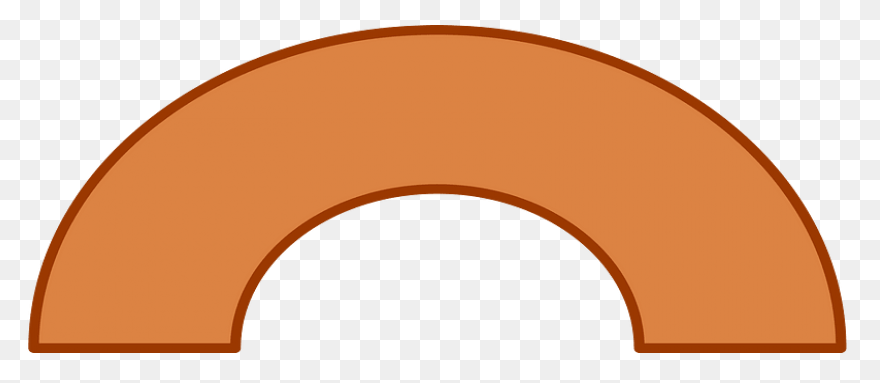 Circle - Half - 2D Shape Semi Circl