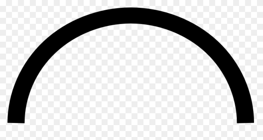 Circle - Half - 2D Shape Semi Circl