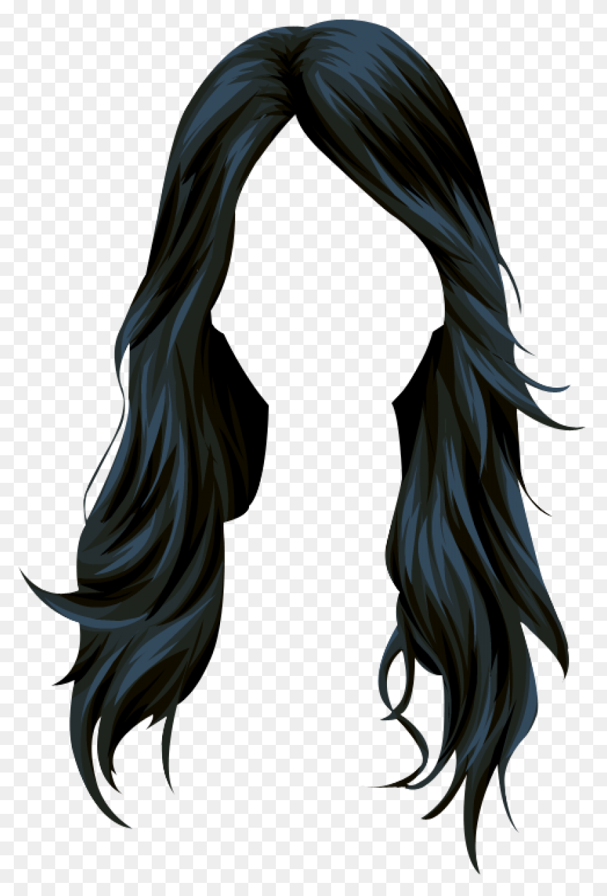 White Hair Clipart Wavy Hair - Png 