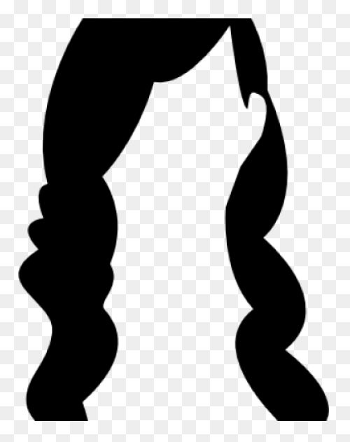 White Hair Clipart Wavy Hair - Hair