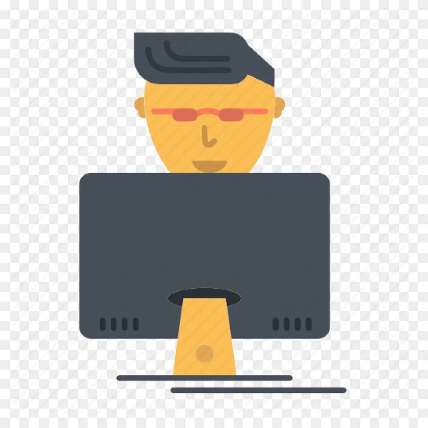 Working At Desk - Computer Hacker C