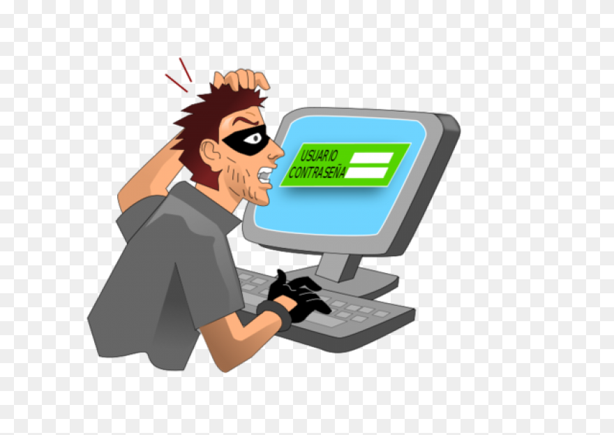 Working At Desk - Computer Hacker C