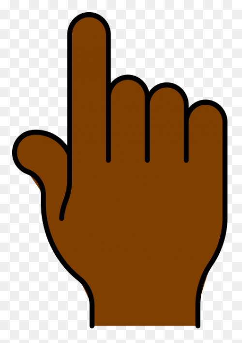 Hand Pointing African Clipart At - Hand Pointing
