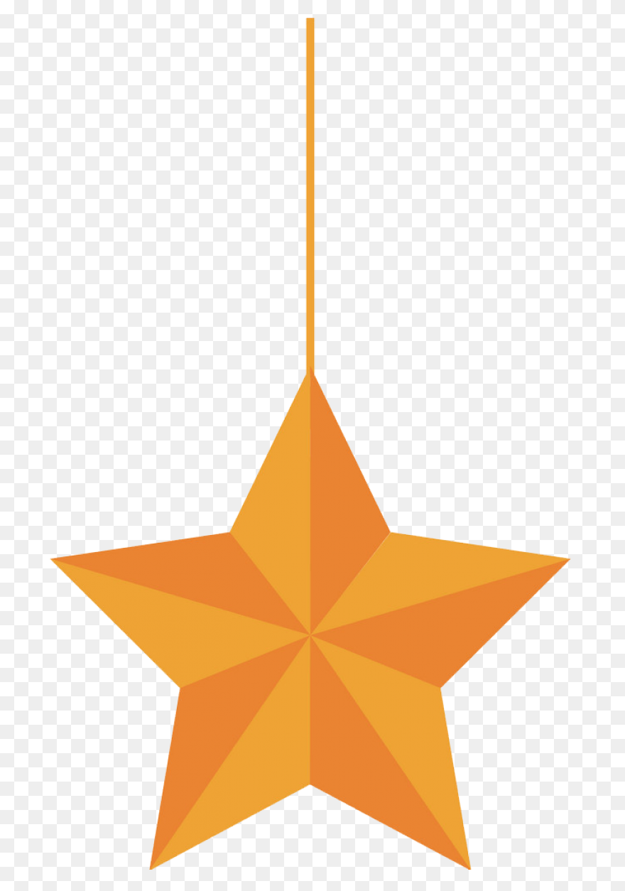 Aesthetic Hanging Stars Transparent
