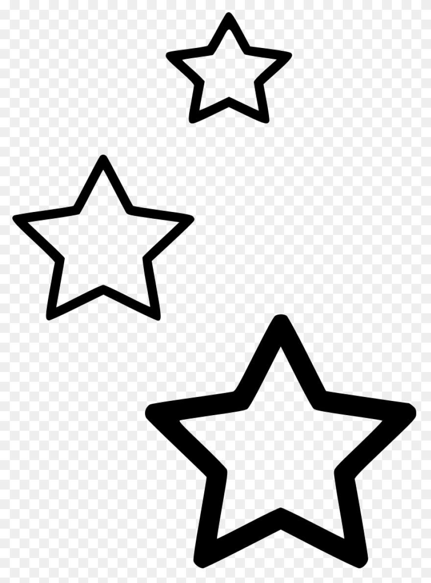 Aesthetic Hanging Stars Transparent