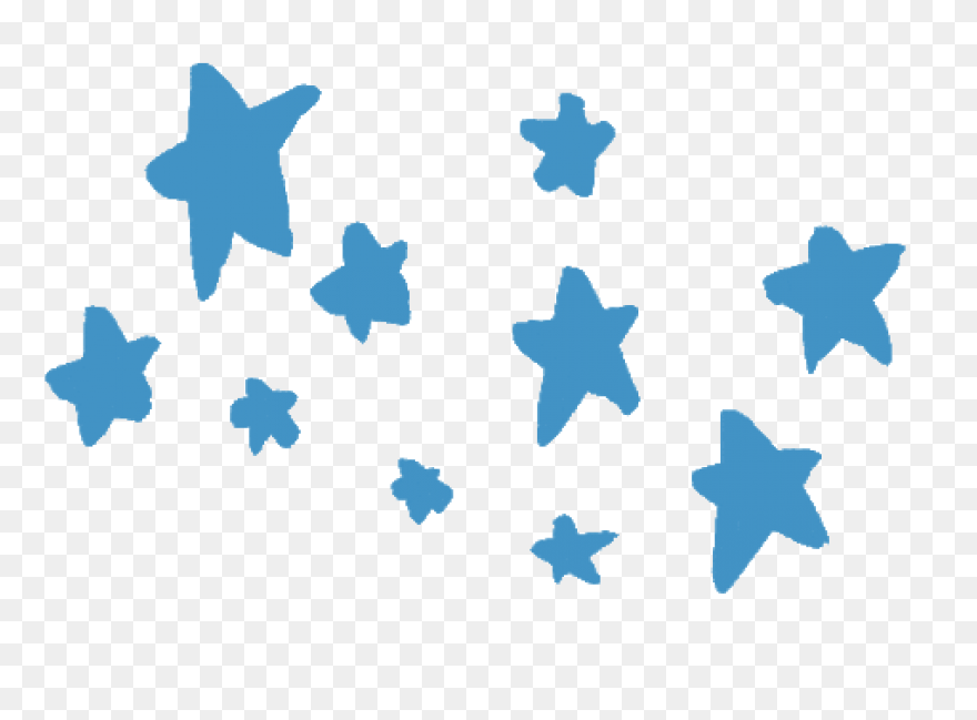 Aesthetic Hanging Stars Transparent