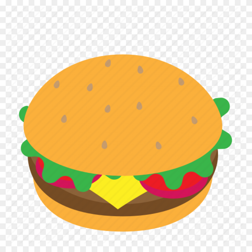 Red Hamburger Icon - Free Red Food 