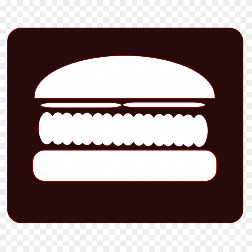 Red Hamburger Icon - Free Red Food 