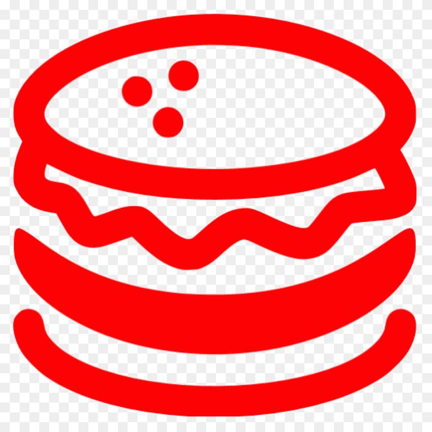 Red Hamburger Icon Free Red - Hamburger Icon