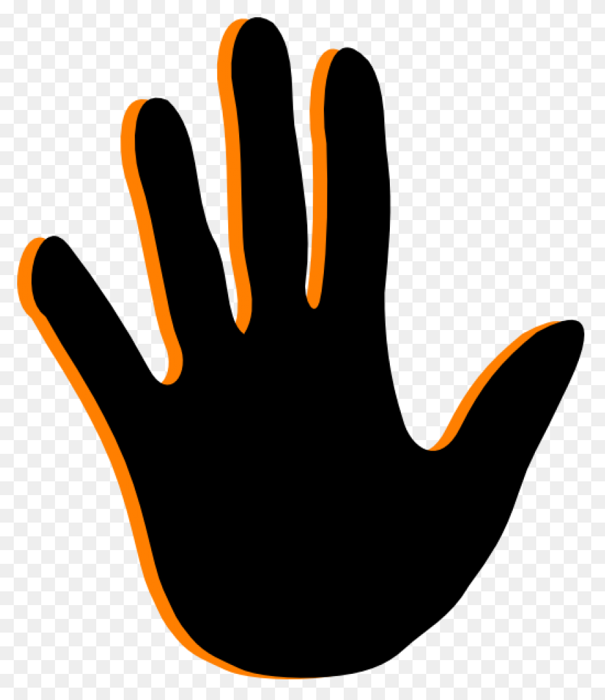 Download Hd Hand Prints Hi Black Ha