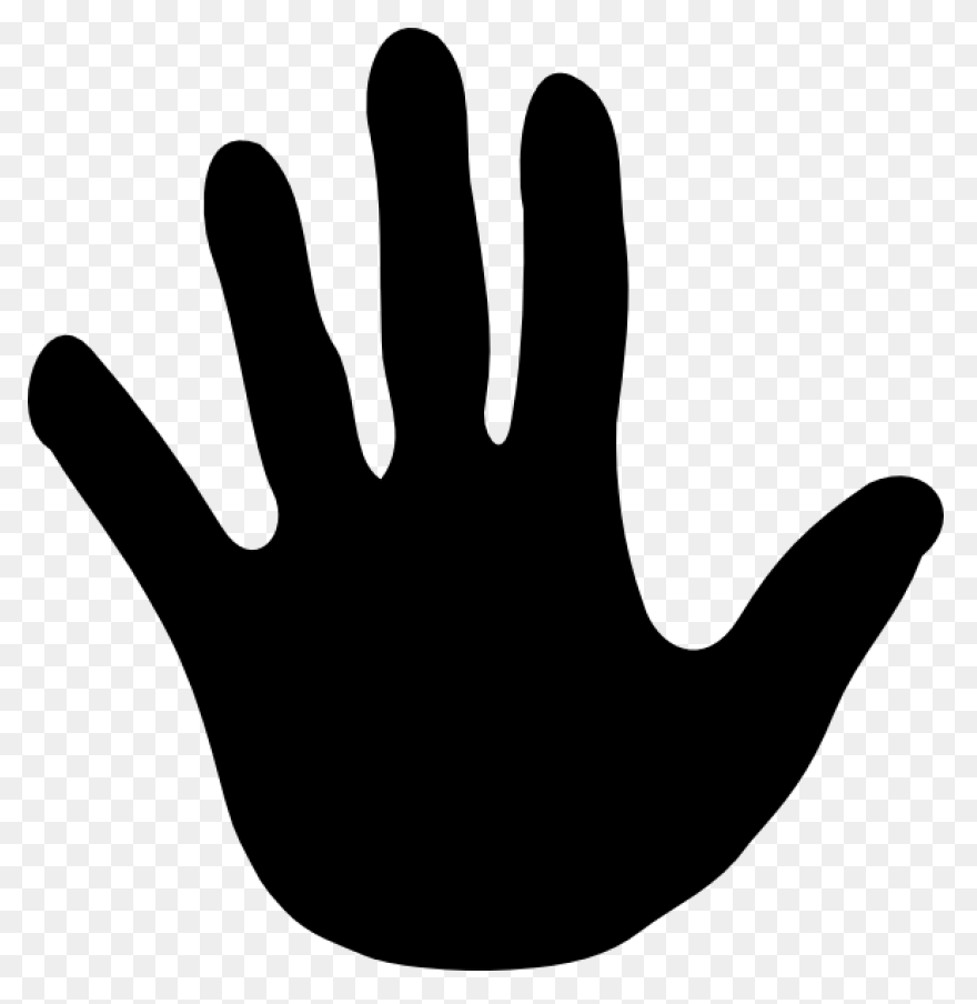 Download Hd Hand Prints Hi Black Ha