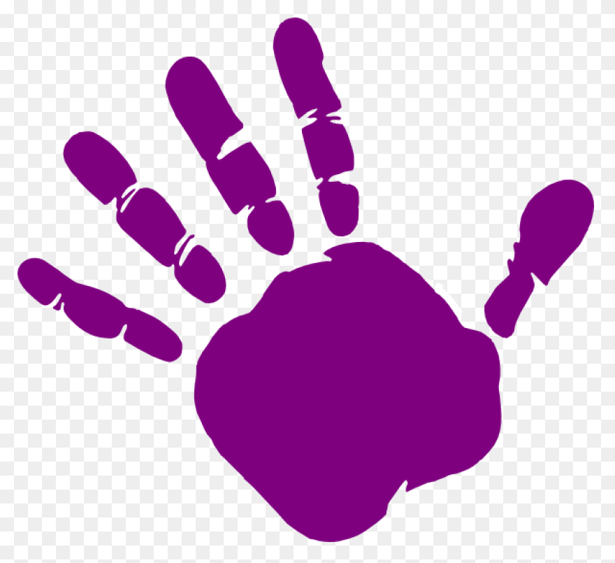Download Hd Hand Prints Hi Black Ha