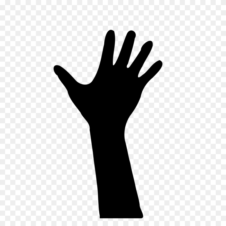 Hand Reaching Out Line Art Transpar