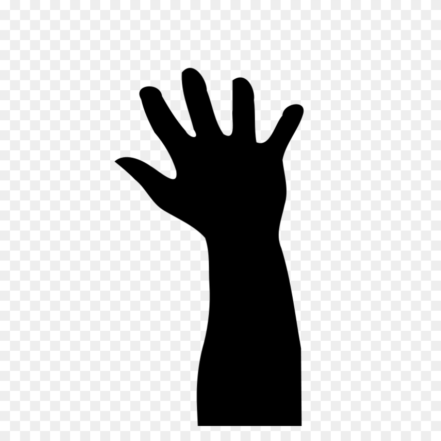 Hand Reaching Out Line Art Transpar