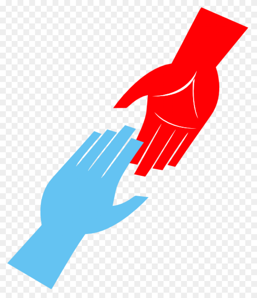 Hand Reaching Out Line Art Transpar