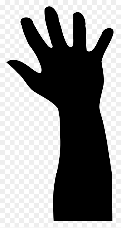 Hand Reaching Out Line Art Transpar