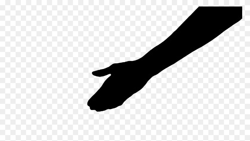 Hand Reaching Out Line Art Transpar