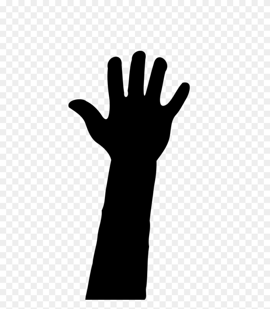 Hand Reaching Out Line Art Transpar