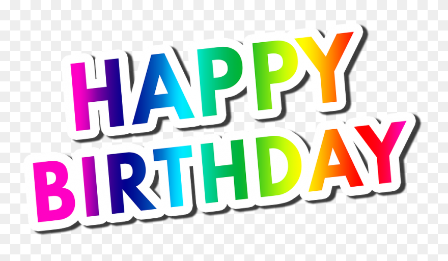 Happy Birthday Text Png Transparent