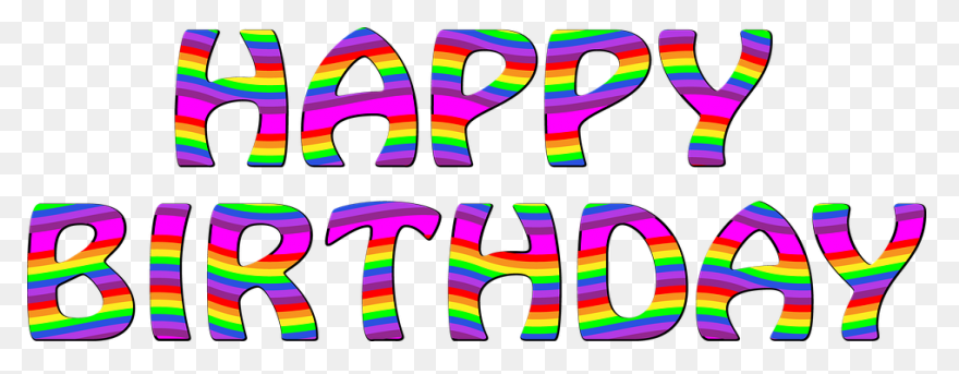 Happy Birthday Text Png Transparent