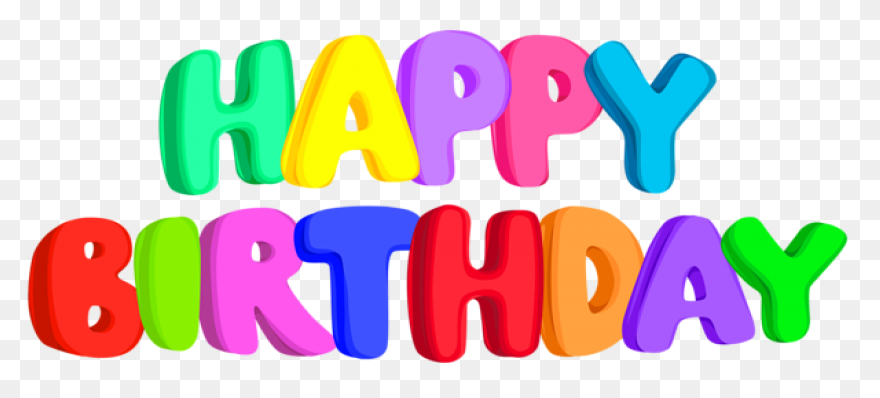 Happy Birthday Text Png Transparent