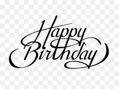 Happy Birthday Text Png Transparent