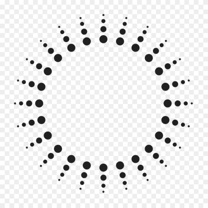 Radial Halftone Frame Ii | Free PNG