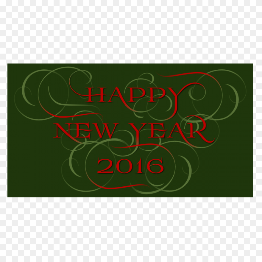 Creative 2016 Happy New Year Text D
