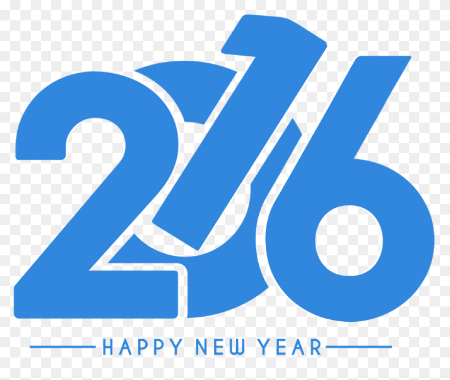 Creative 2016 Happy New Year Text D