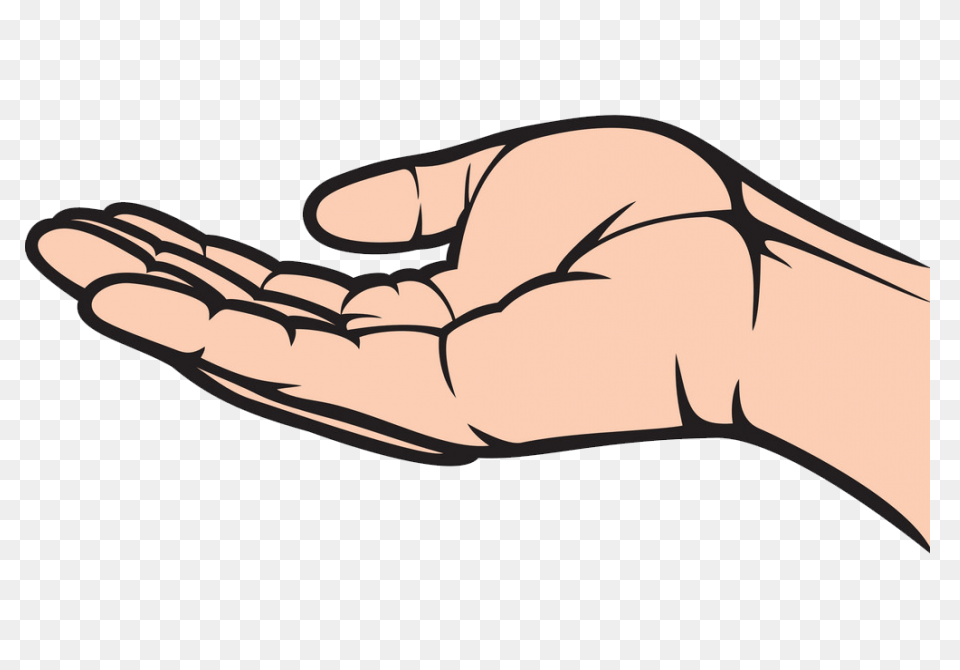 Hand Stop Sign Clipart - Left Hand 