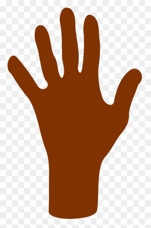 Hand Stop Sign Clipart - Left Hand 