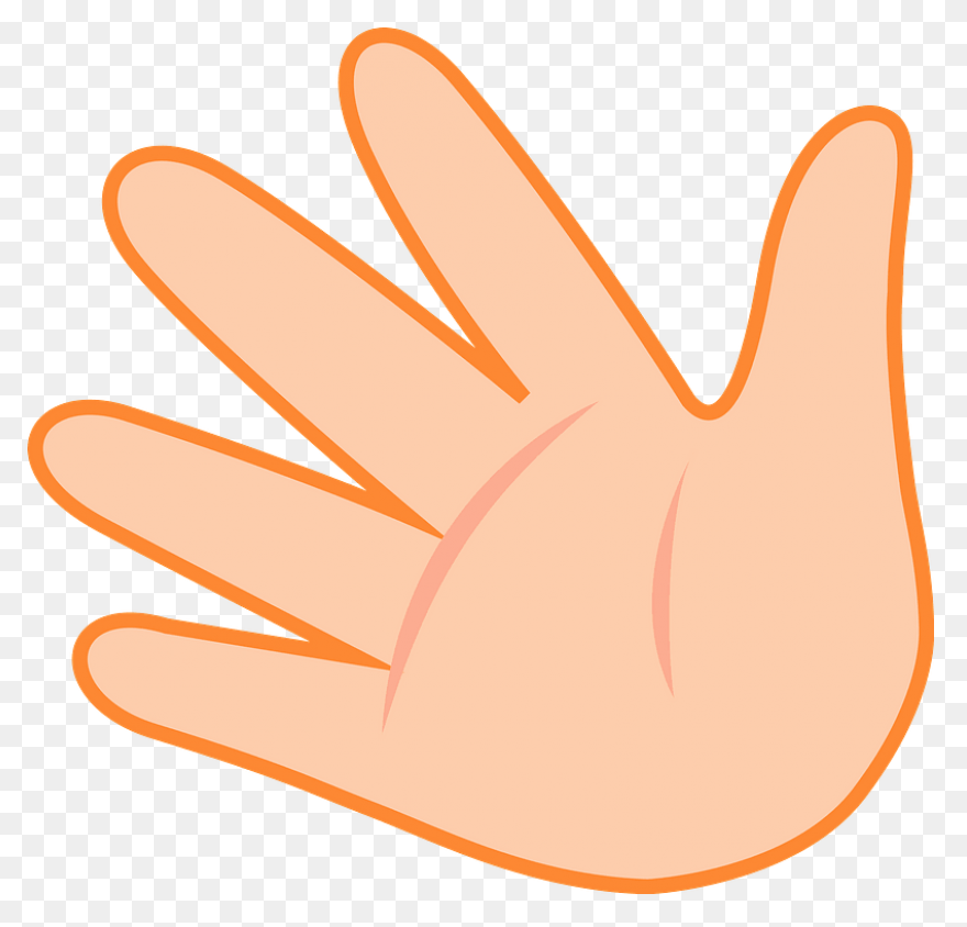 Hand Stop Sign Clipart - Left Hand 