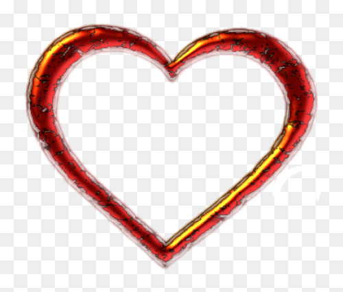 Square Border With Heart Corners Cl