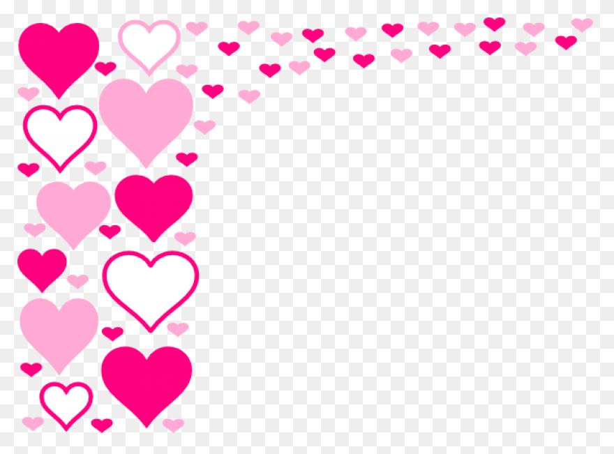 Square Border With Heart Corners Cl