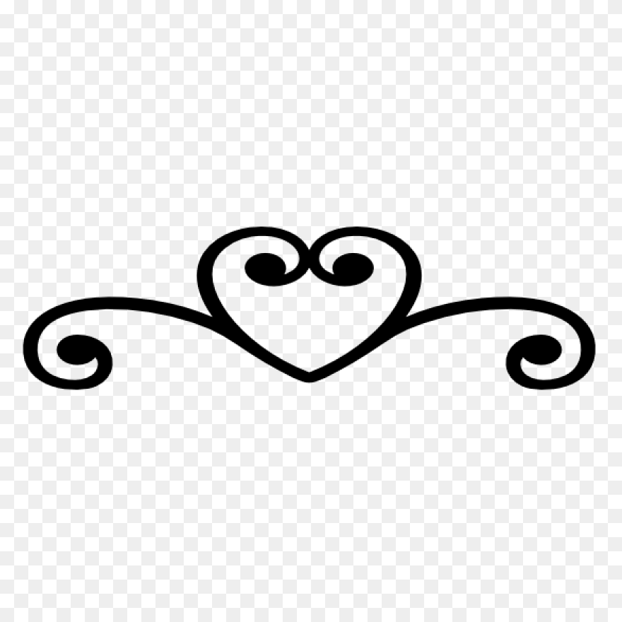 Square Border With Heart Corners Cl