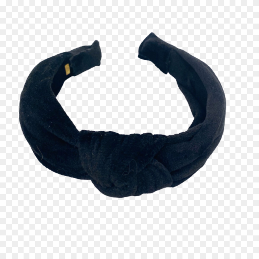 Bari Lynn Navy Velour Knot - Headband